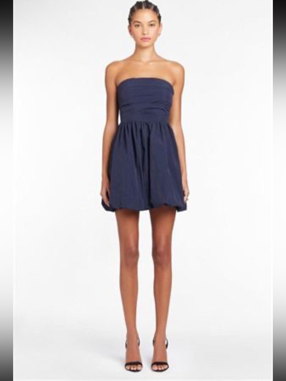The Drop Womens Rhett Strapless Mini Dress, Maritime Navy, M